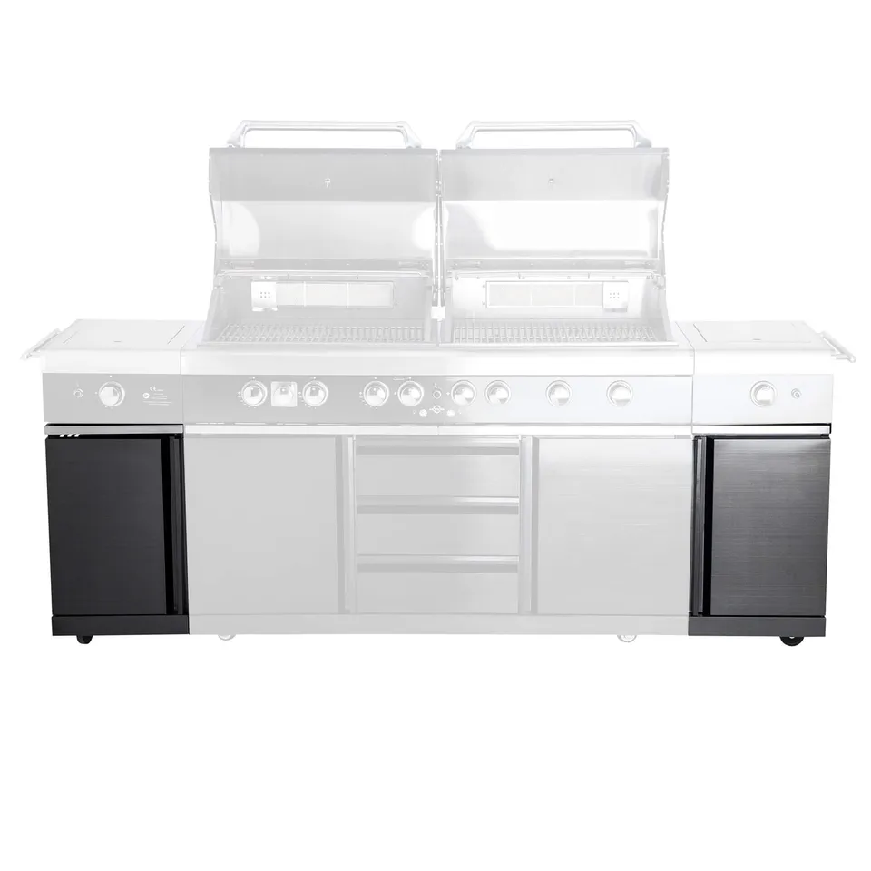 AllGrill Grillzubehör Seitenteile EXTREM light Black 100960