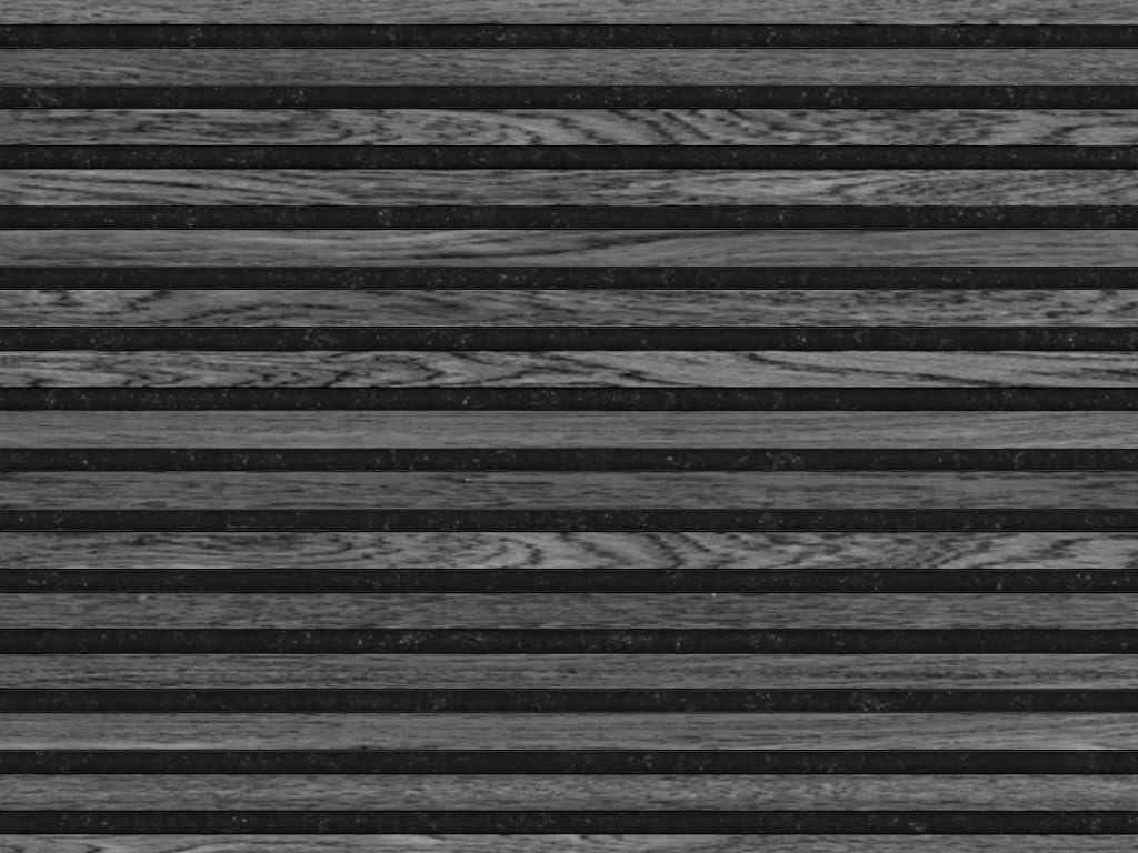 HPFloor Acoustic Panels Akustikpaneele Black Oak 240x60 Filz Schwarz