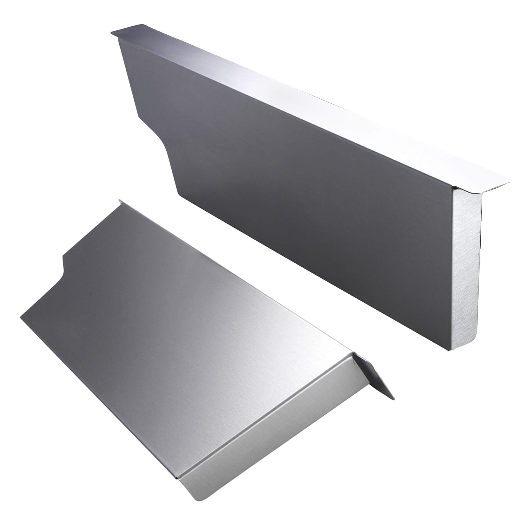 AllGrill Grillzubehör Hitzeleitblech Edelstahl 46x11 cm Chef Serie