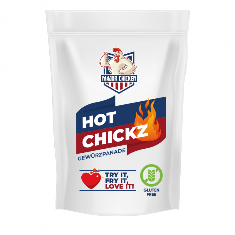 Major Chicken Gewürzpanade 4er-Set je 500g mit Bookazine