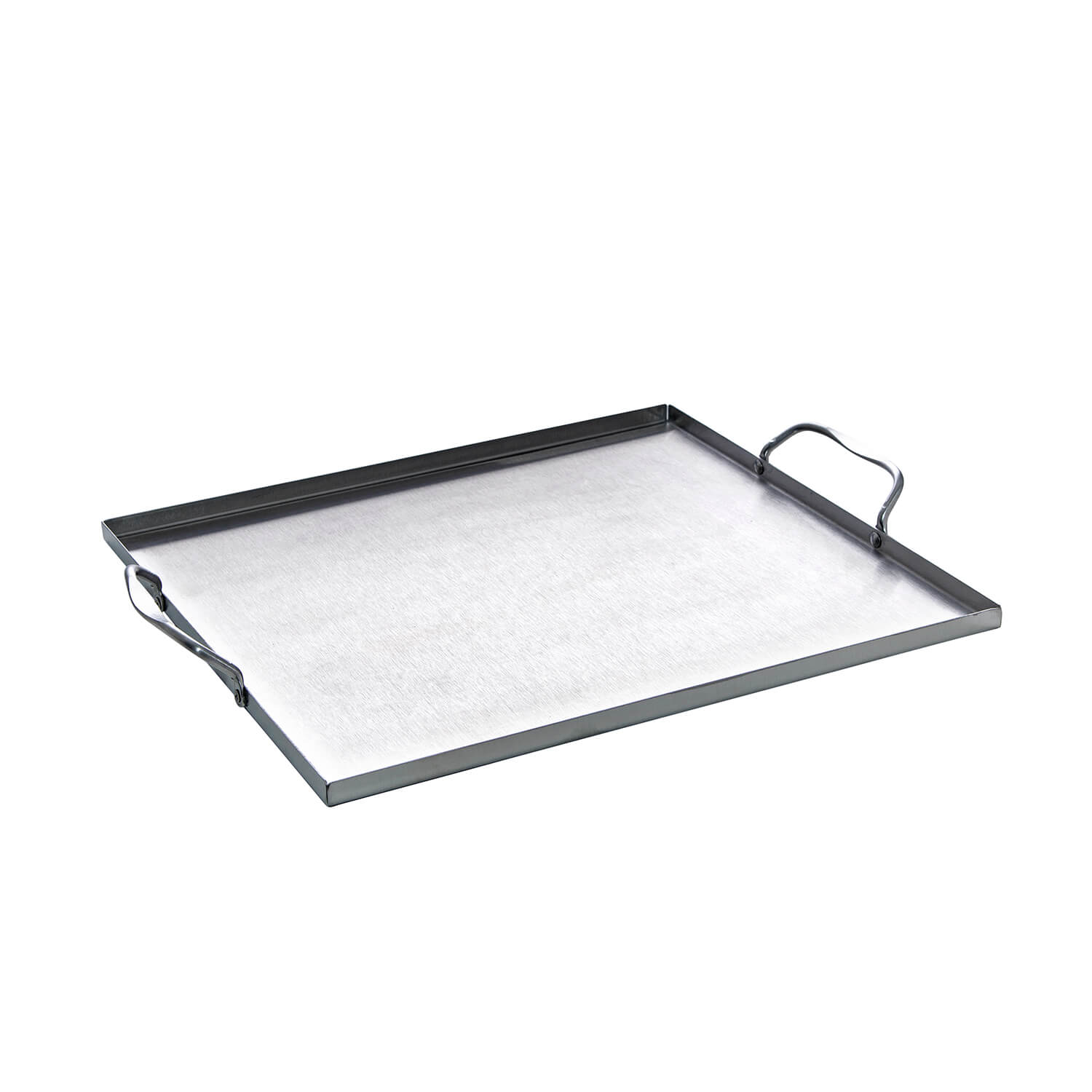AllGrill Grillzubehör Grillwanne Edelstahl 31x27 cm 2 Griffe