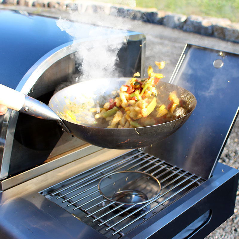 AllGrill Paella World Wokpfanne 30 cm Stahl Holzgriff
