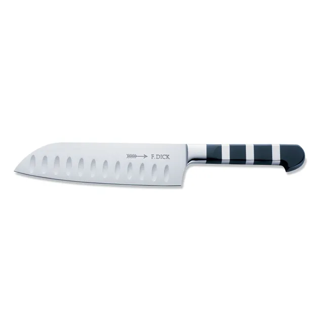 Dick 1905 Santoku 18 cm Kullenschliff schwarz