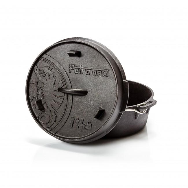Petromax ft4.5-t Dutch Oven ohne Füße Gusseisen + Bookazine