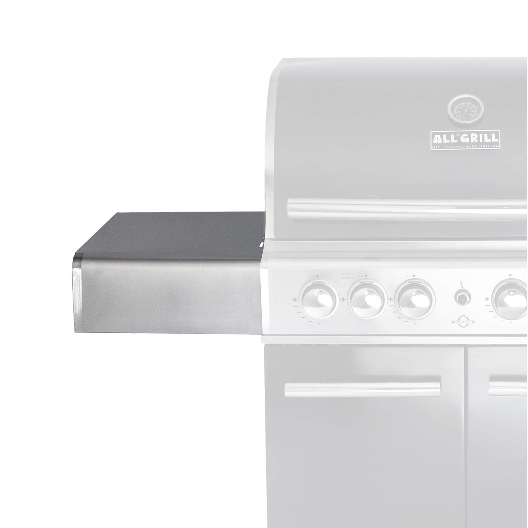 AllGrill Grillzubehör Seitenteil Ablage links 54x34 cm für Chef Modular