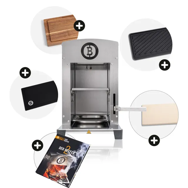 FIRE&FOOD Grillgeräte Summer Bundle Beefer Pro II Propangas 800°C