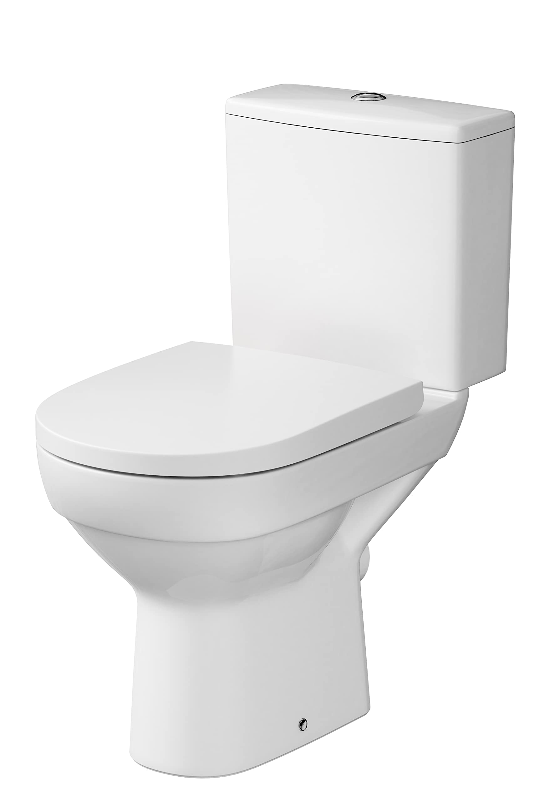 Cersanit WC Compacts Stand-WC Weiß 3/6L mit Sitz