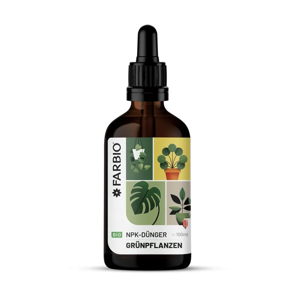 FARBIO NPK Flüssigdünger Grünpflanzen Dünger 100ml bio