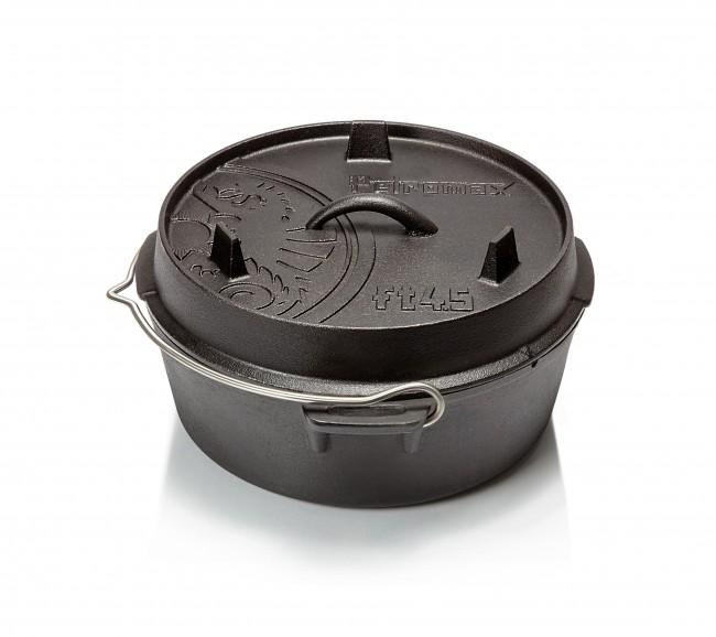 Petromax ft4.5-t Dutch Oven ohne Füße Gusseisen + Bookazine