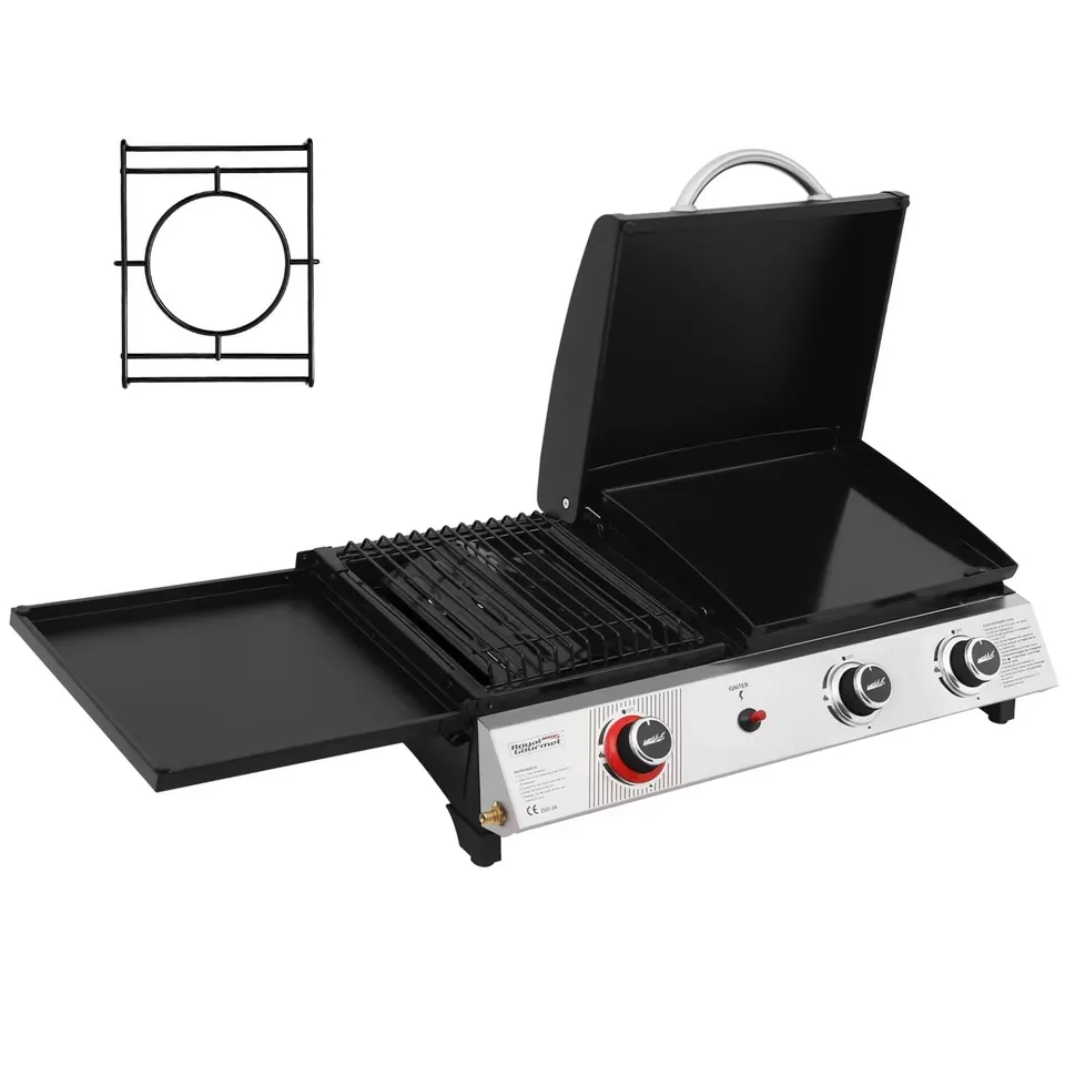 Royal Gourmet Gasgrill 3in1 Tischgrill 8,5kW schwarz