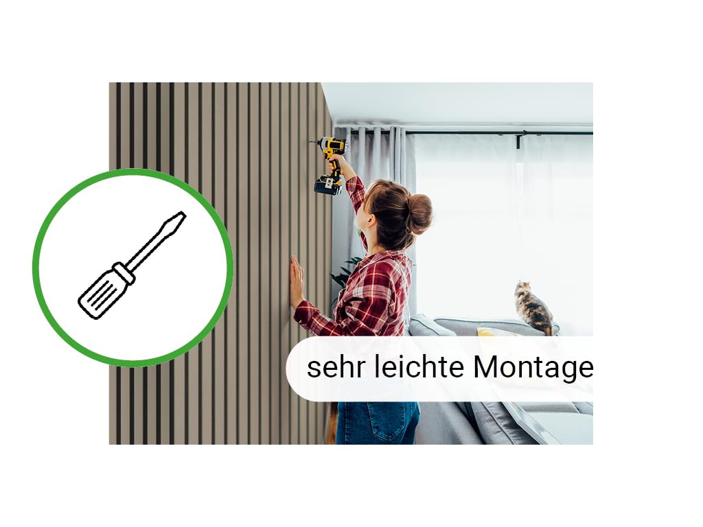 HPFloor Acoustic Panels Akustikpaneele 240x60 Beige Eiche