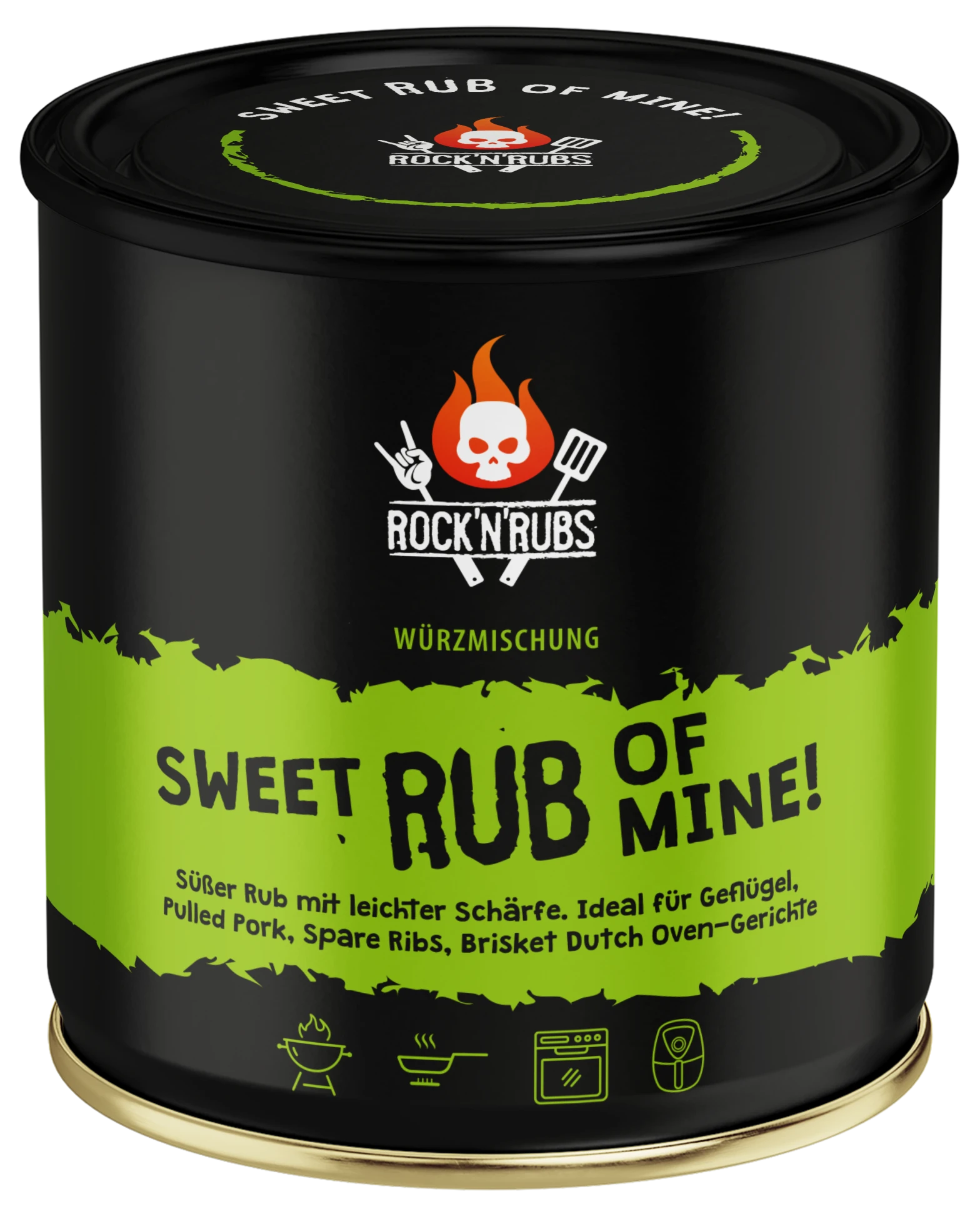 Rock'N'Rubs BBQ Classics Gewürzset 3x Rub Black Tube
