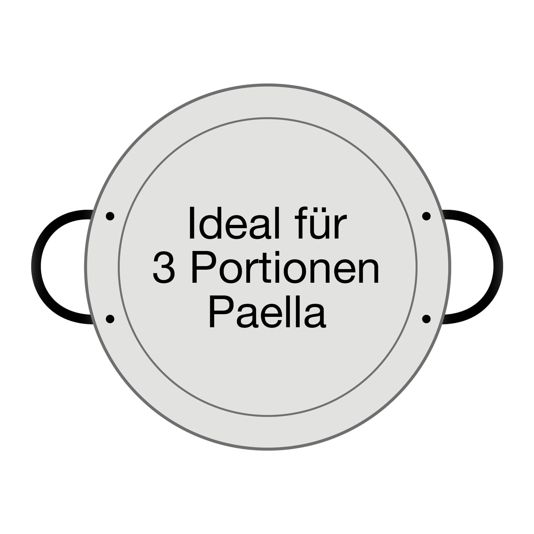 AllGrill Paella World Paellapfanne Stahl Ø 28 cm poliert