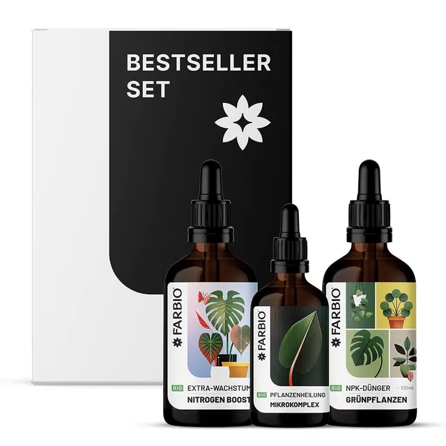 FARBIO Bestseller-Set Flüssigdünger 3x NPK Bio