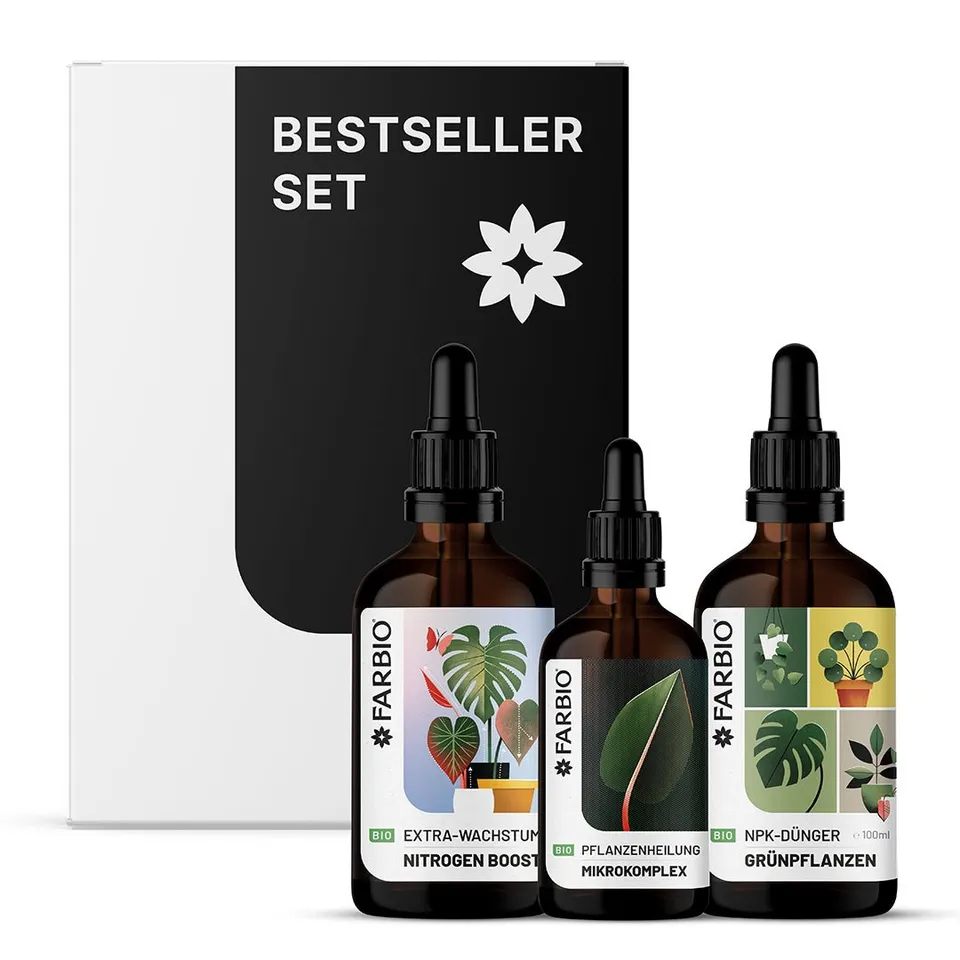 FARBIO Bestseller-Set Flüssigdünger 3x NPK Bio