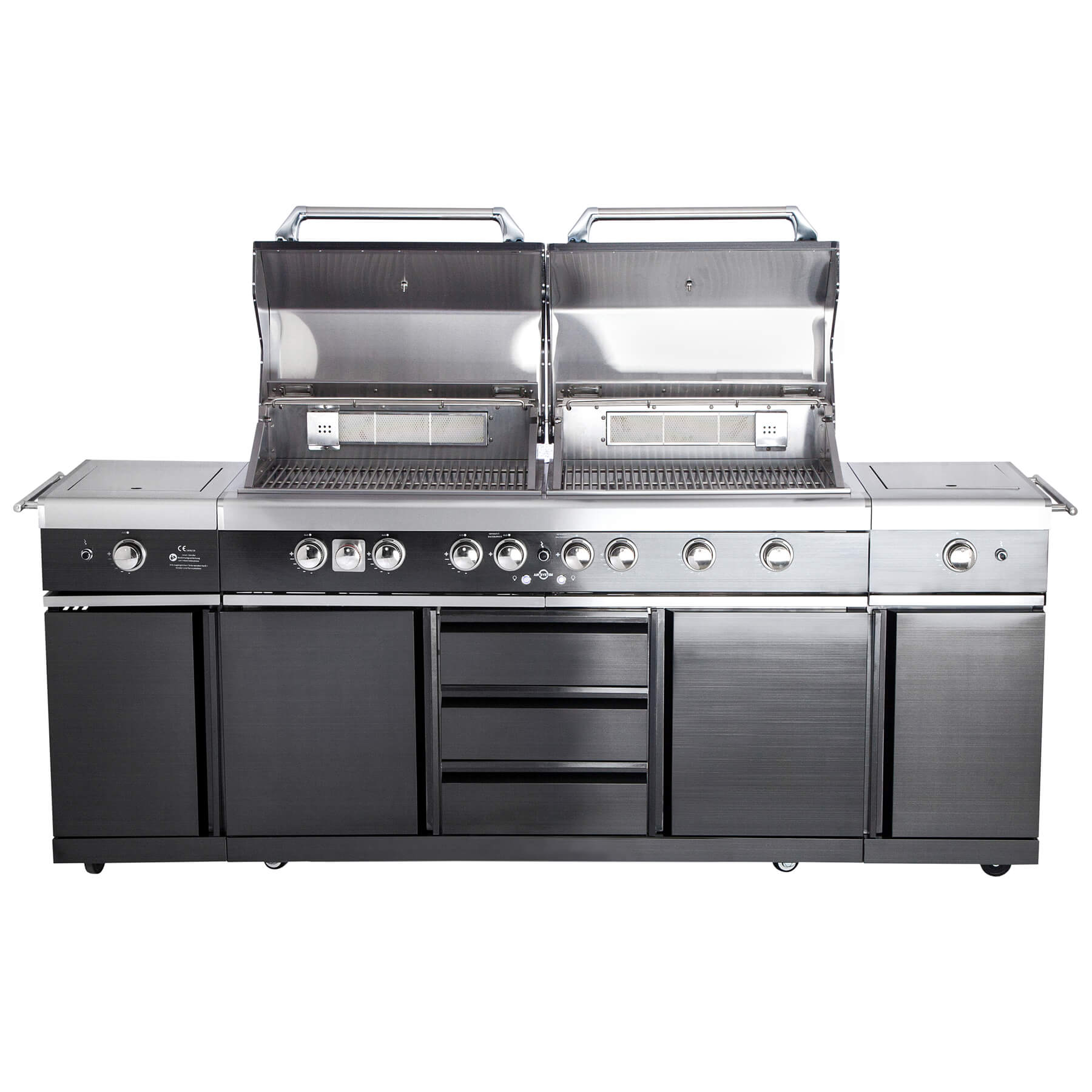AllGrill Außenküchen Top-Line Extrem Steakzone Black 6-flammig