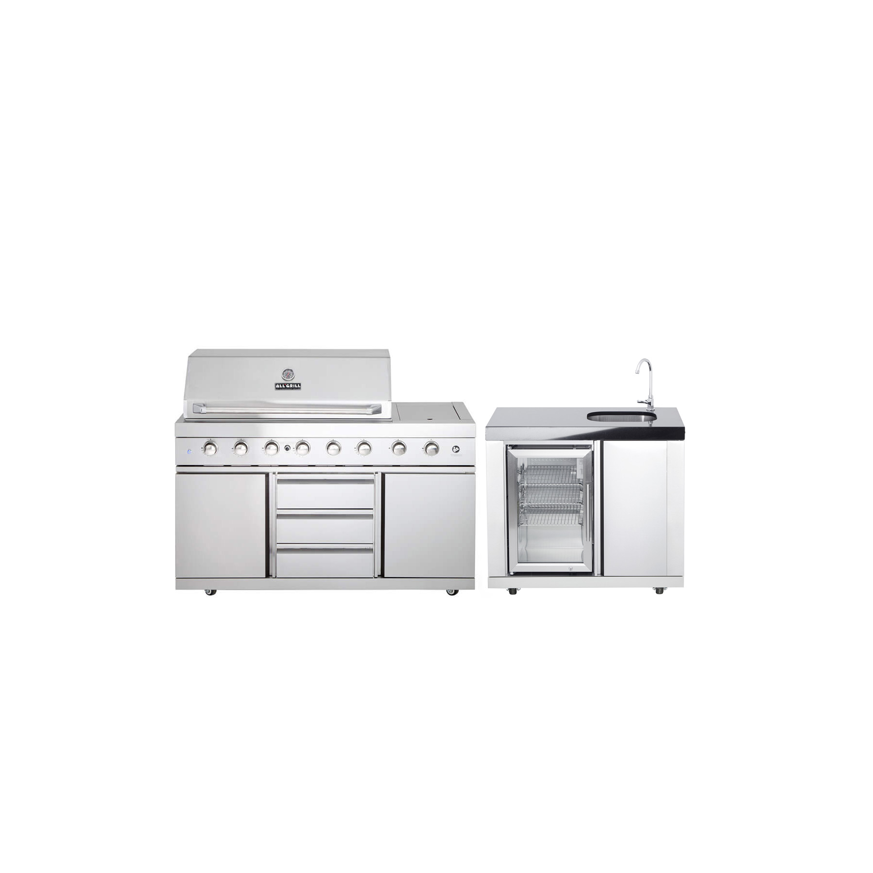AllGrill Außenküchen Outdoorküche Variante 12 Gasgrill 6-flammig