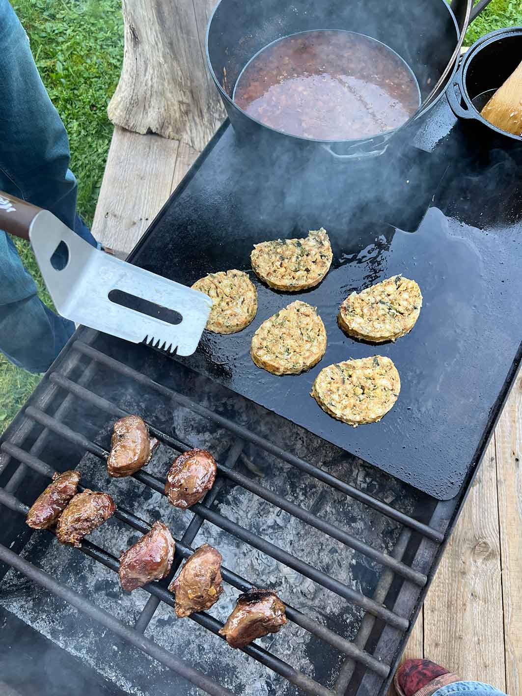 Ramster Bonanza Westernküche Grill höhenverstellbar Stahl