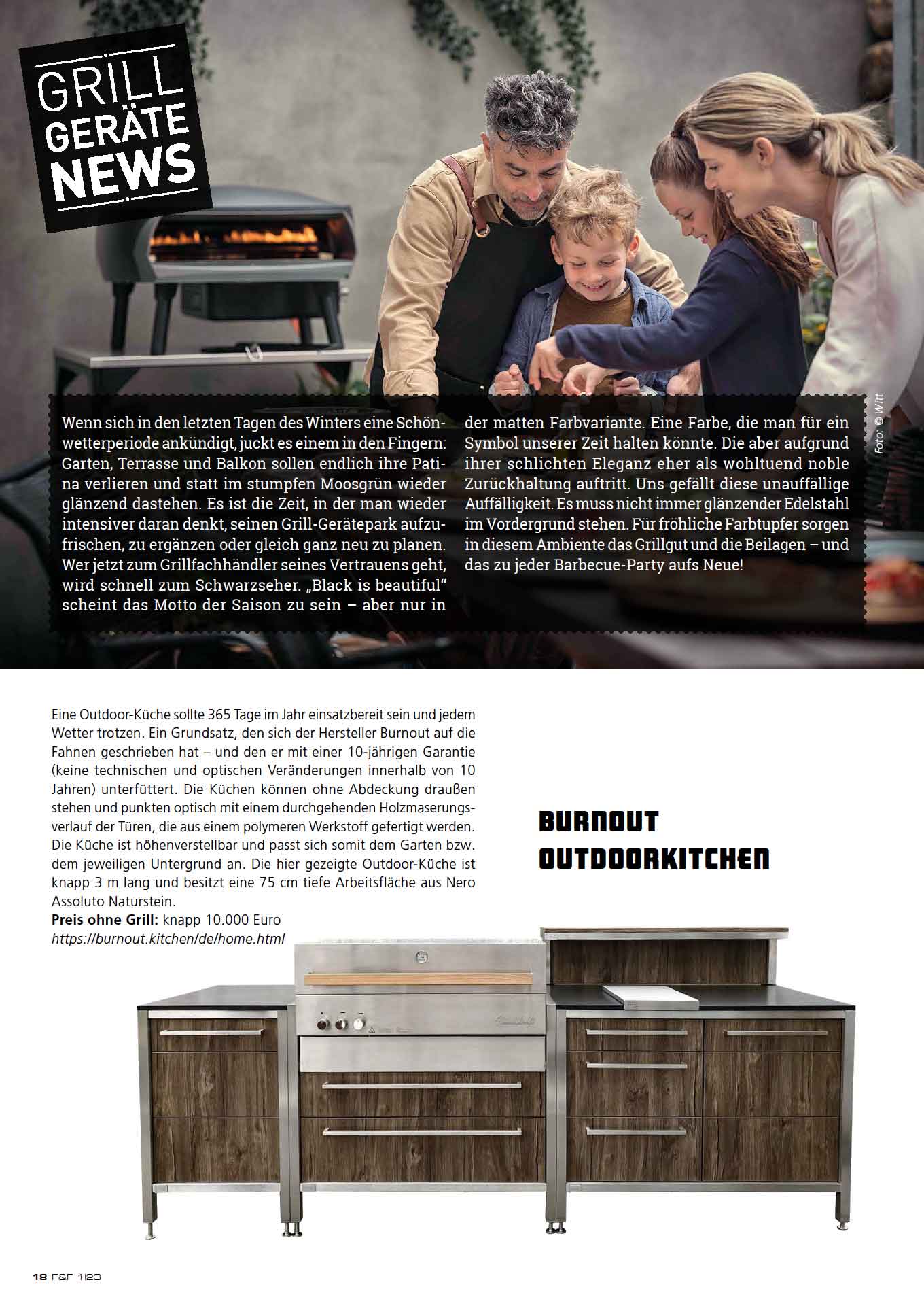 FIRE&FOOD Einzelausgaben 2023/01 Magazin Printausgabe Grillen