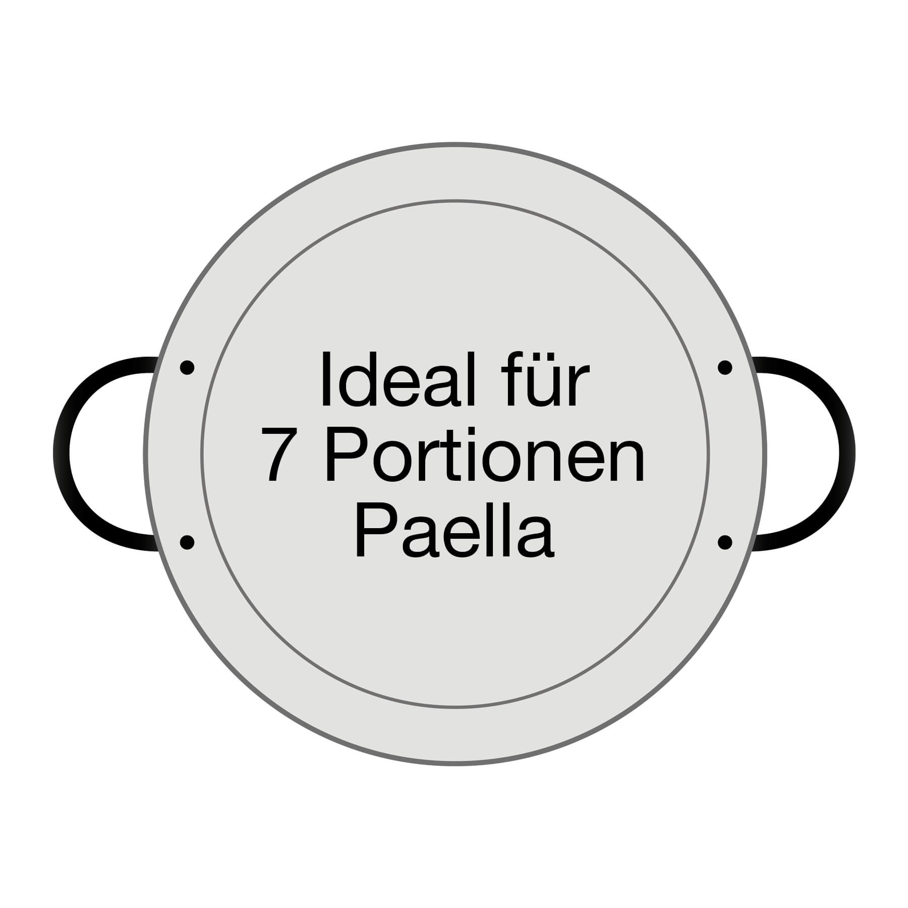 AllGrill Paella World Paella-Pfanne Stahl poliert 36 cm