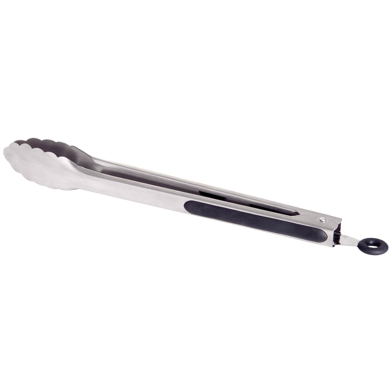 AllGrill Grillzange Edelstahl 41 cm mit gummiertem Griff