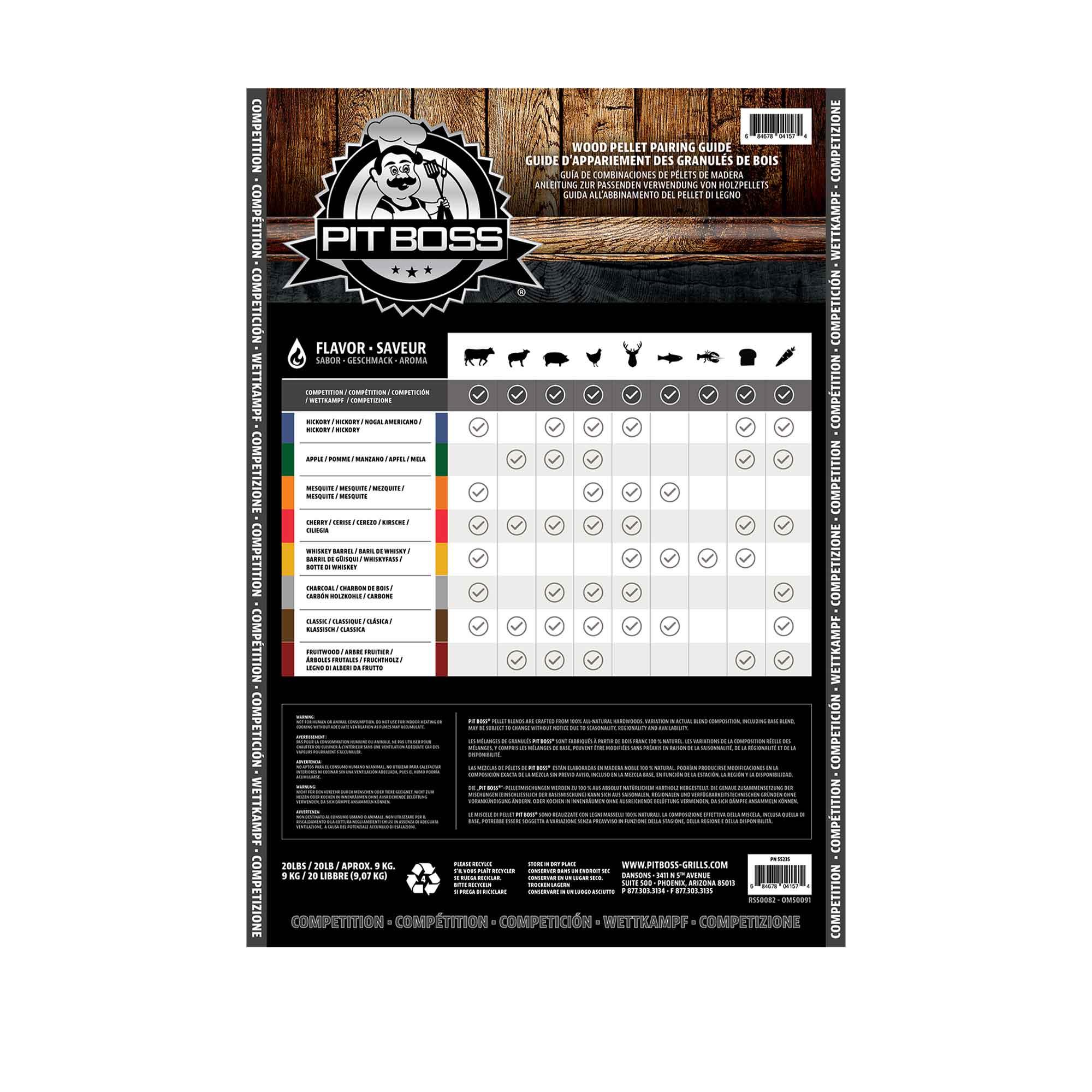 Pit Boss Competition Blend Holzpellets 9 kg