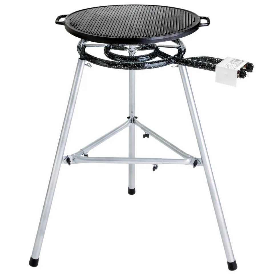 AllGrill Grillzubehör Gussgrillplatten Set 3 55 cm 30 mbar