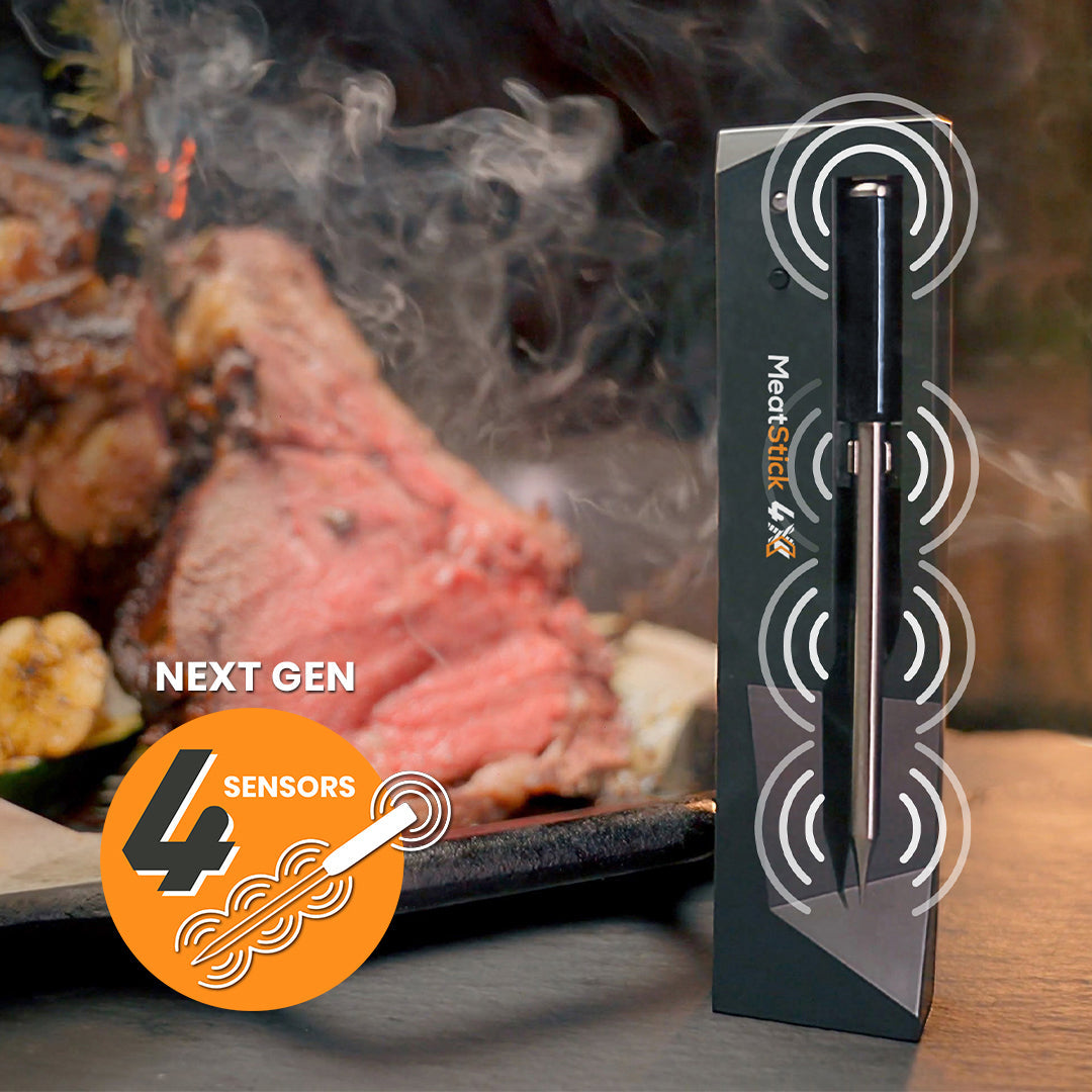 The MeatStick 4X Set Grillthermometer Bluetooth mit Xtender