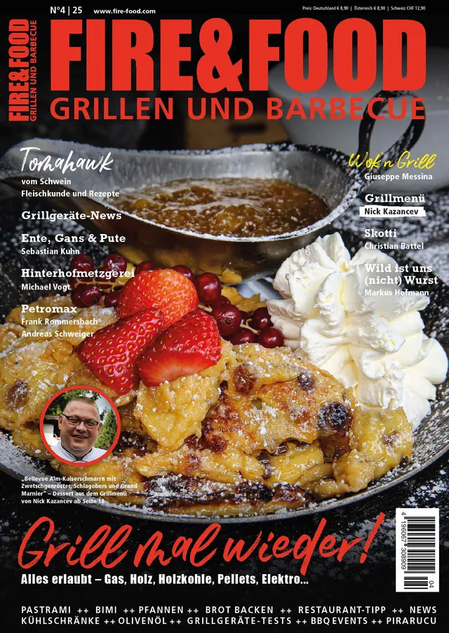 FIRE&FOOD 2025/04 Magazin Einzelausgabe Grillrezepte