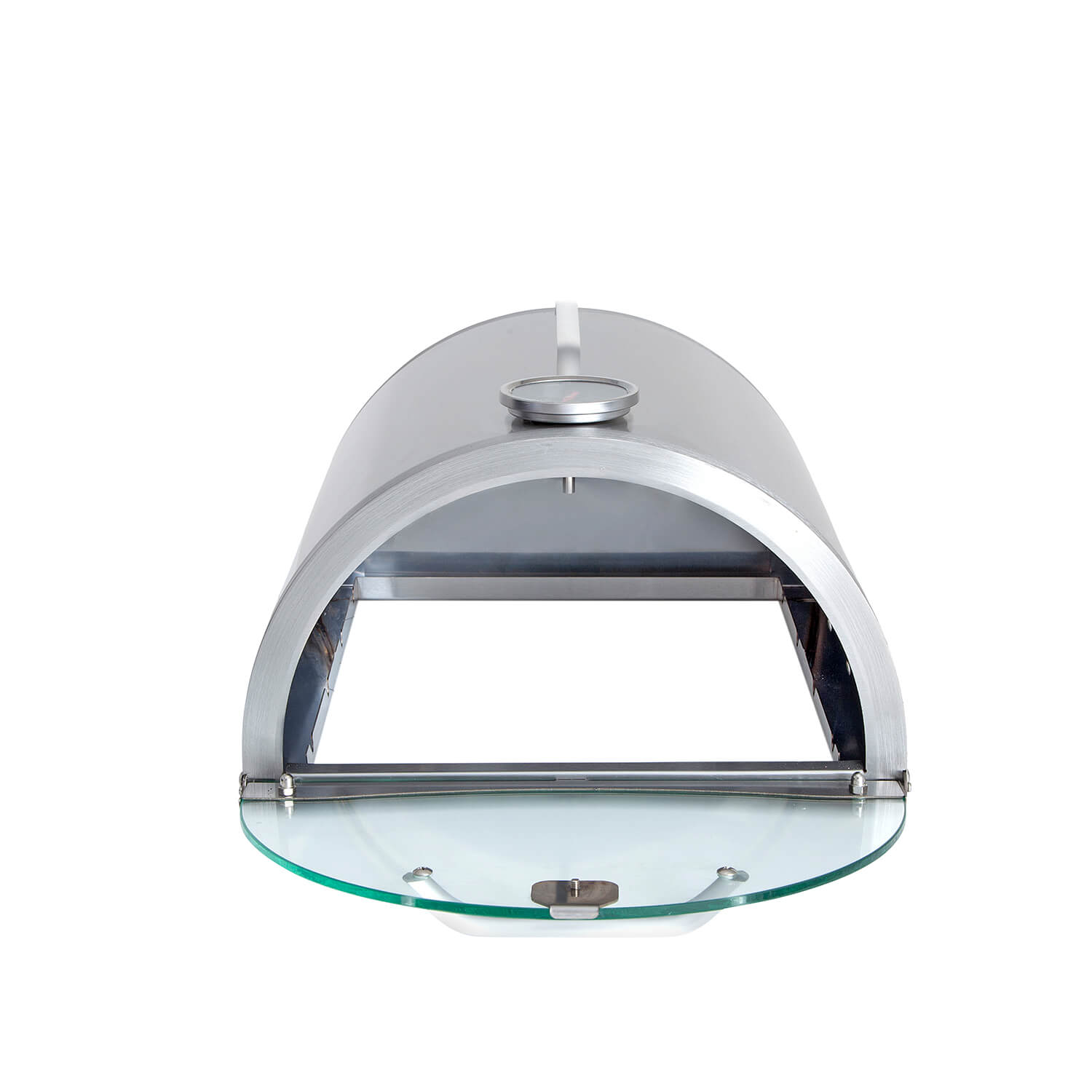AllGrill Pizzaboxx rund Pizzaofen Edelstahl mit Stein
