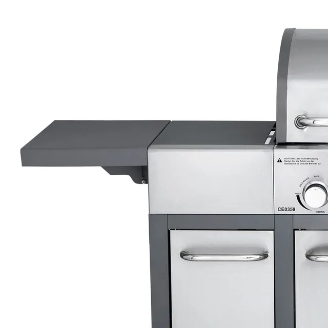 AllGrill Grillzubehör Seitentische-Set grau Major 100399