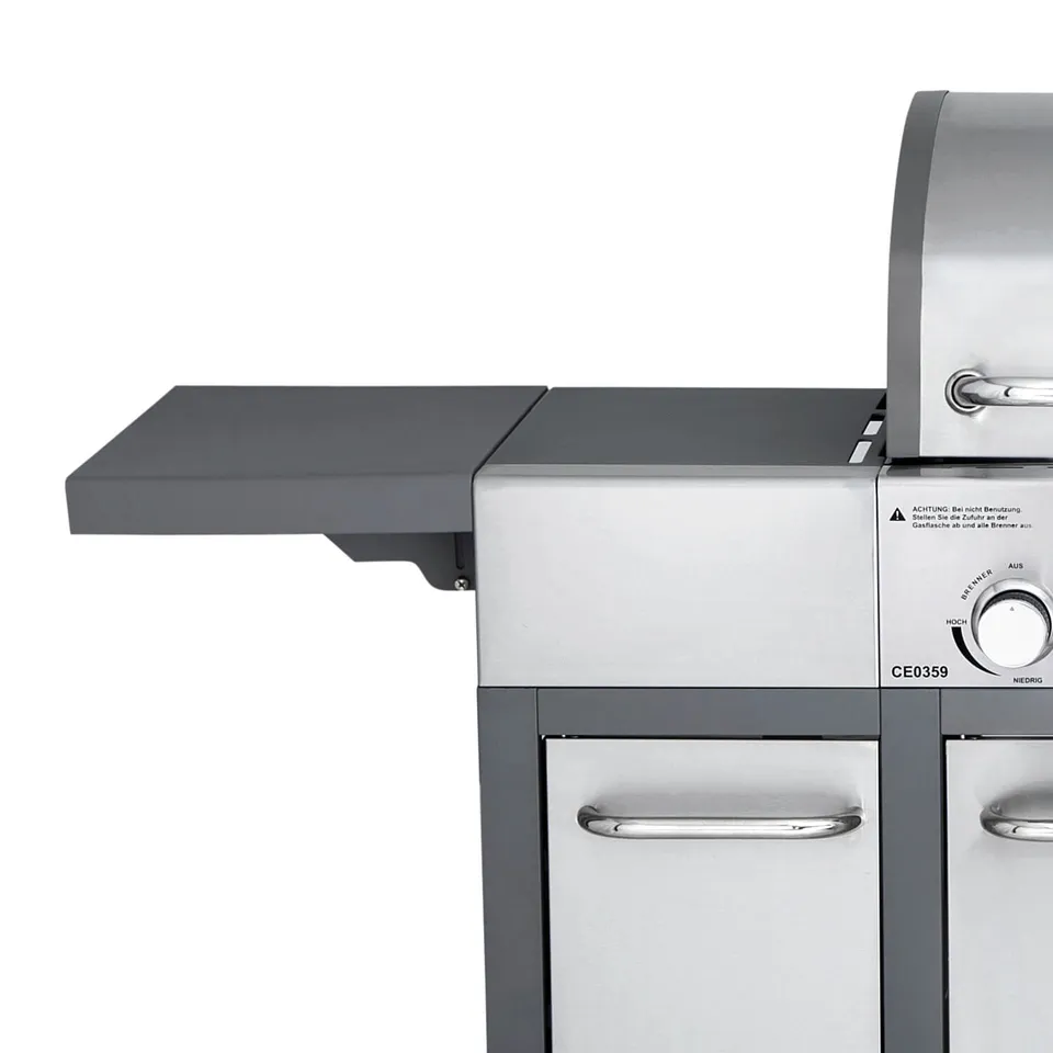 AllGrill Grillzubehör Seitentische-Set grau Major 100399