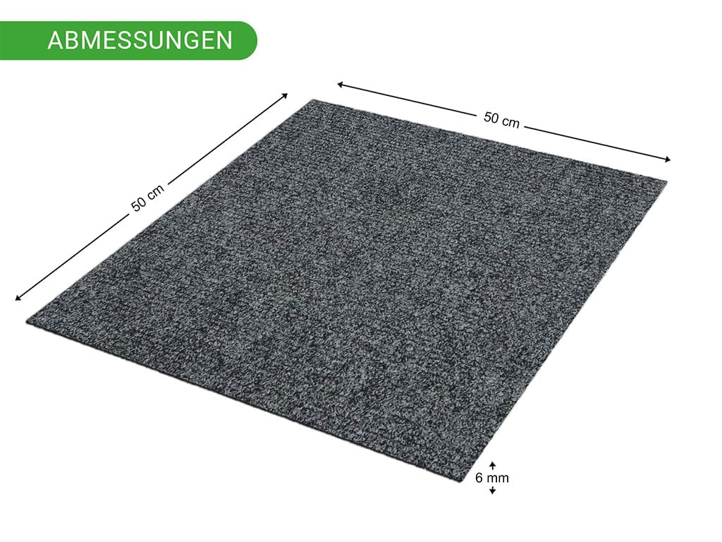 HPFloor Jersey Teppichfliese 50x50 cm beige selbstliegend