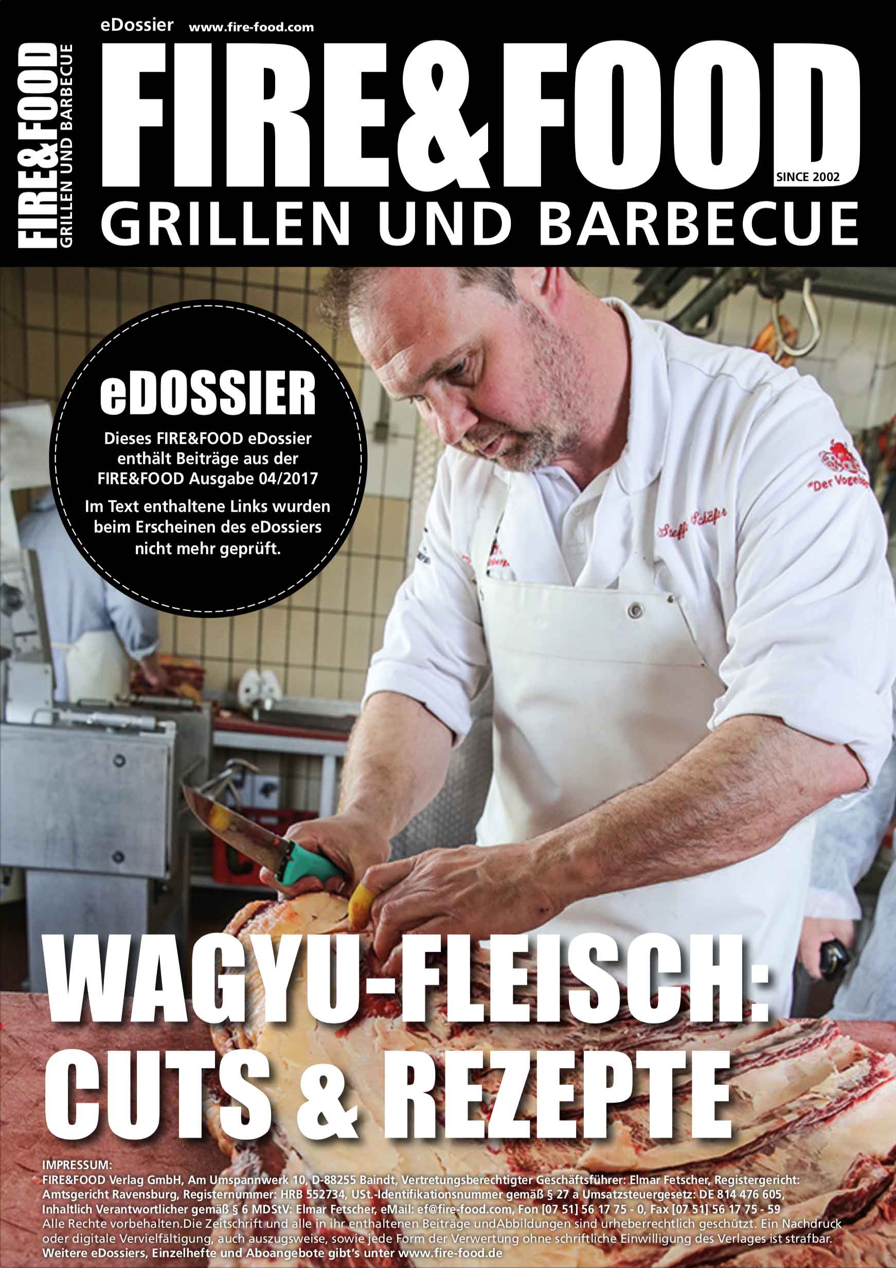 FIRE&FOOD eDossiers Wagyu-Fleisch eDossier PDF Cuts Rezepte