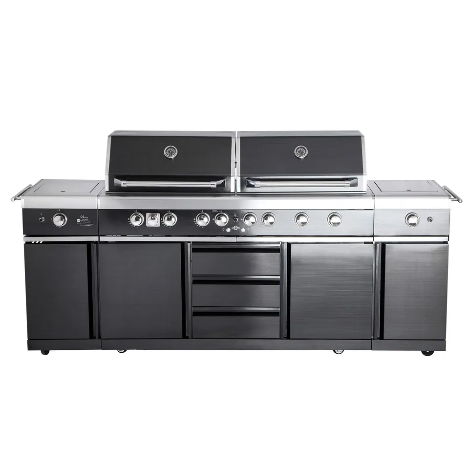 AllGrill Außenküchen Top-Line Extrem Steakzone Black 6-flammig