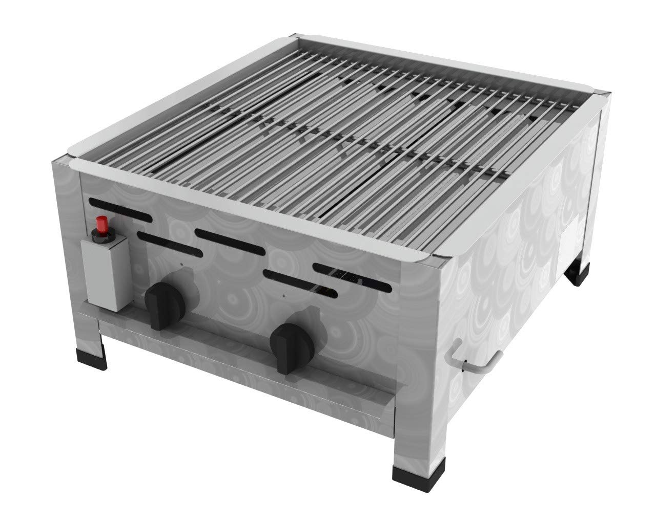 ChattenGlut Gasbräter 2-flammig 7,3 kW Edelstahlstäbe Tischgerät