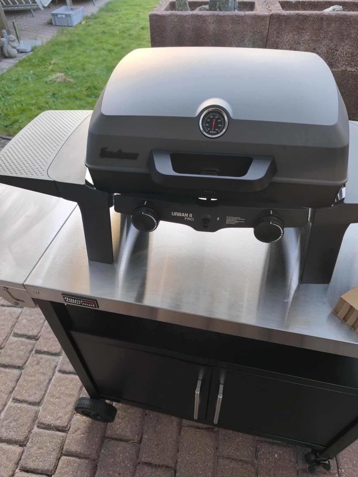 Royal Gourmet Grillwagen Servierwagen Edelstahl klappbar