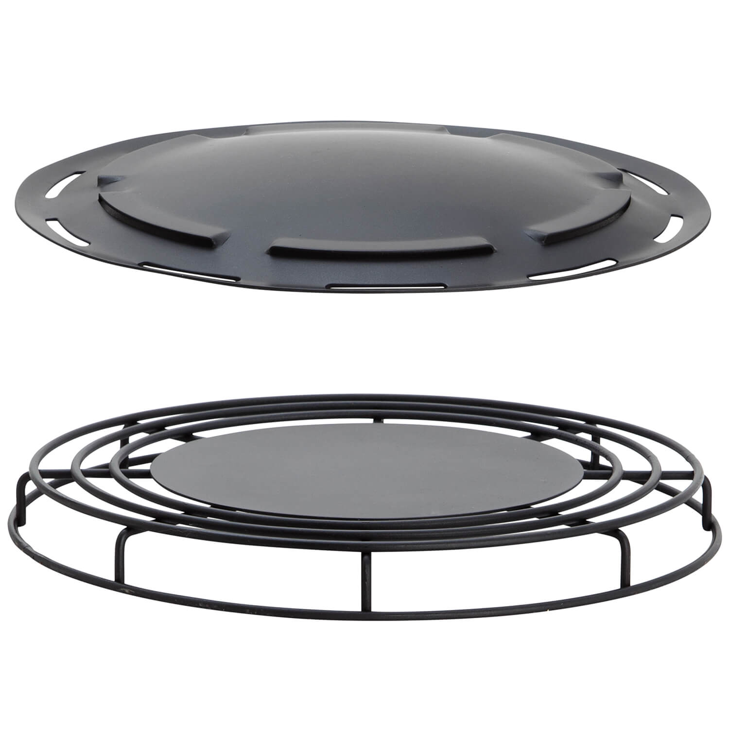 AllGrill Grillzubehör Vulcano Holzkohlegrill orange Ø38cm Dreibein