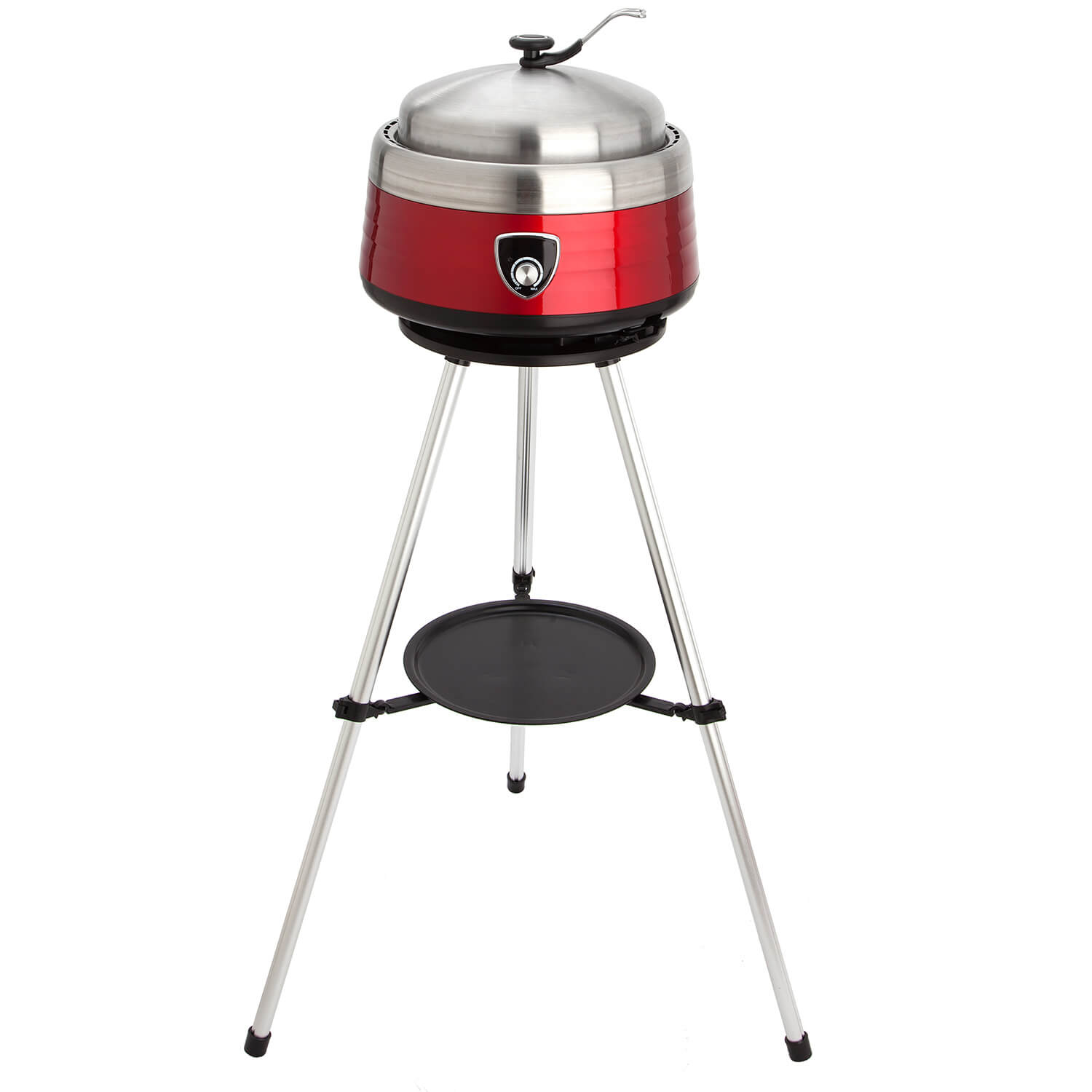 AllGrill Grillzubehör Vulcano Holzkohlegrill rot 38 cm
