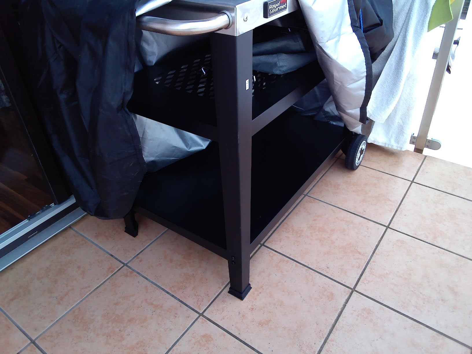 Royal Gourmet Grillzubehör Servierwagen Edelstahl 85x50