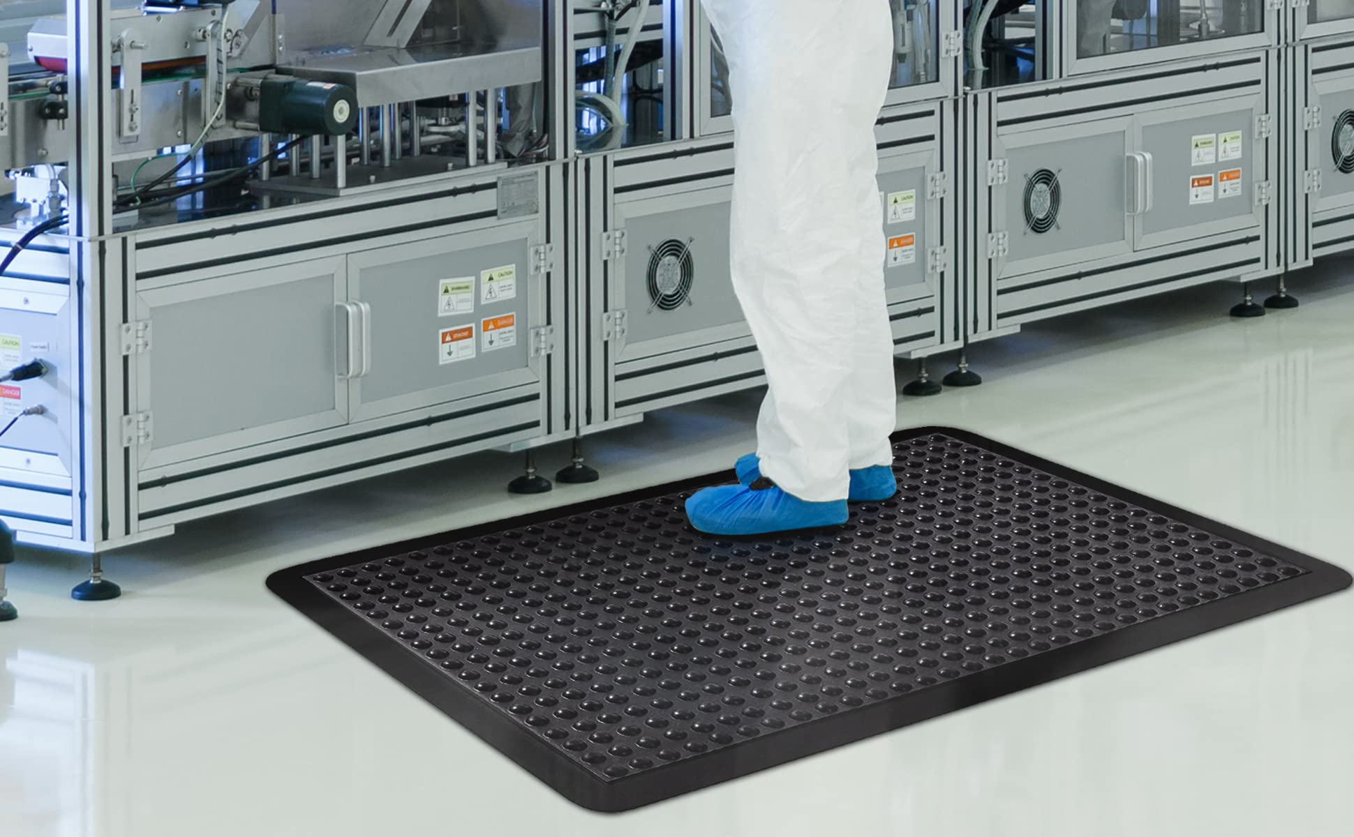 HPFloor Workplace Mats Arbeitsplatzmatte 120x90 Gummi Waben