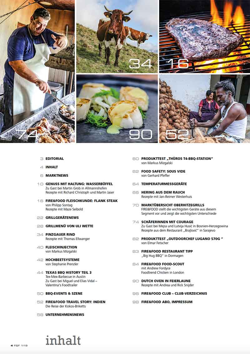 FIRE&FOOD 2019/01 Grillmagazin Print Digital 100 Seiten