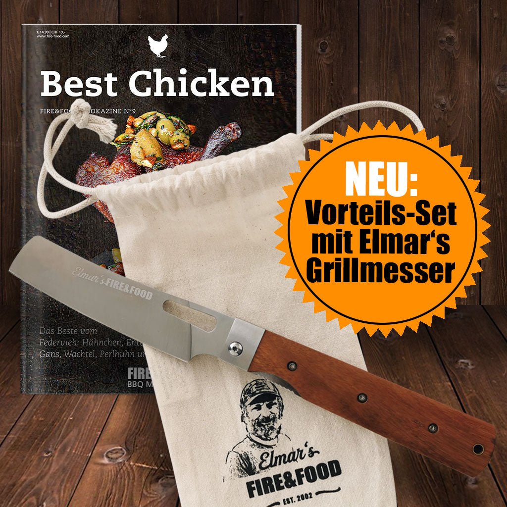 Elmar's Grillmesser + Bookazine Best Chicken Set