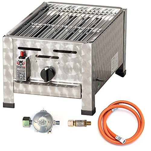 ChattenGlut PureOne Tisch-Gasgrill Edelstahl 4,5kW Rost