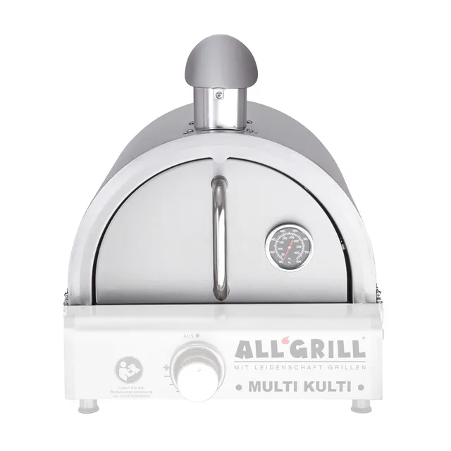 AllGrill Multi-Kulti Pizzaofen-Edelstahlhaube 43x41 cm