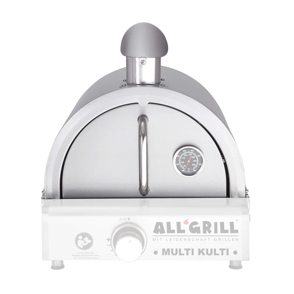 AllGrill Multi-Kulti Pizzaofen-Edelstahlhaube 43x41 cm