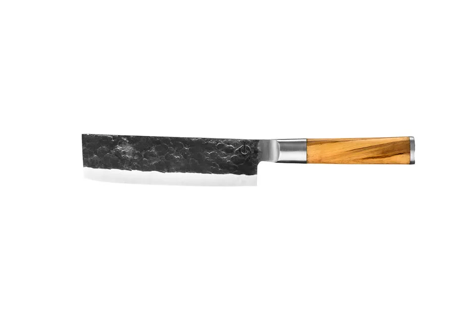 Forged Olive Hackbeil 17,5 cm Olivenholz