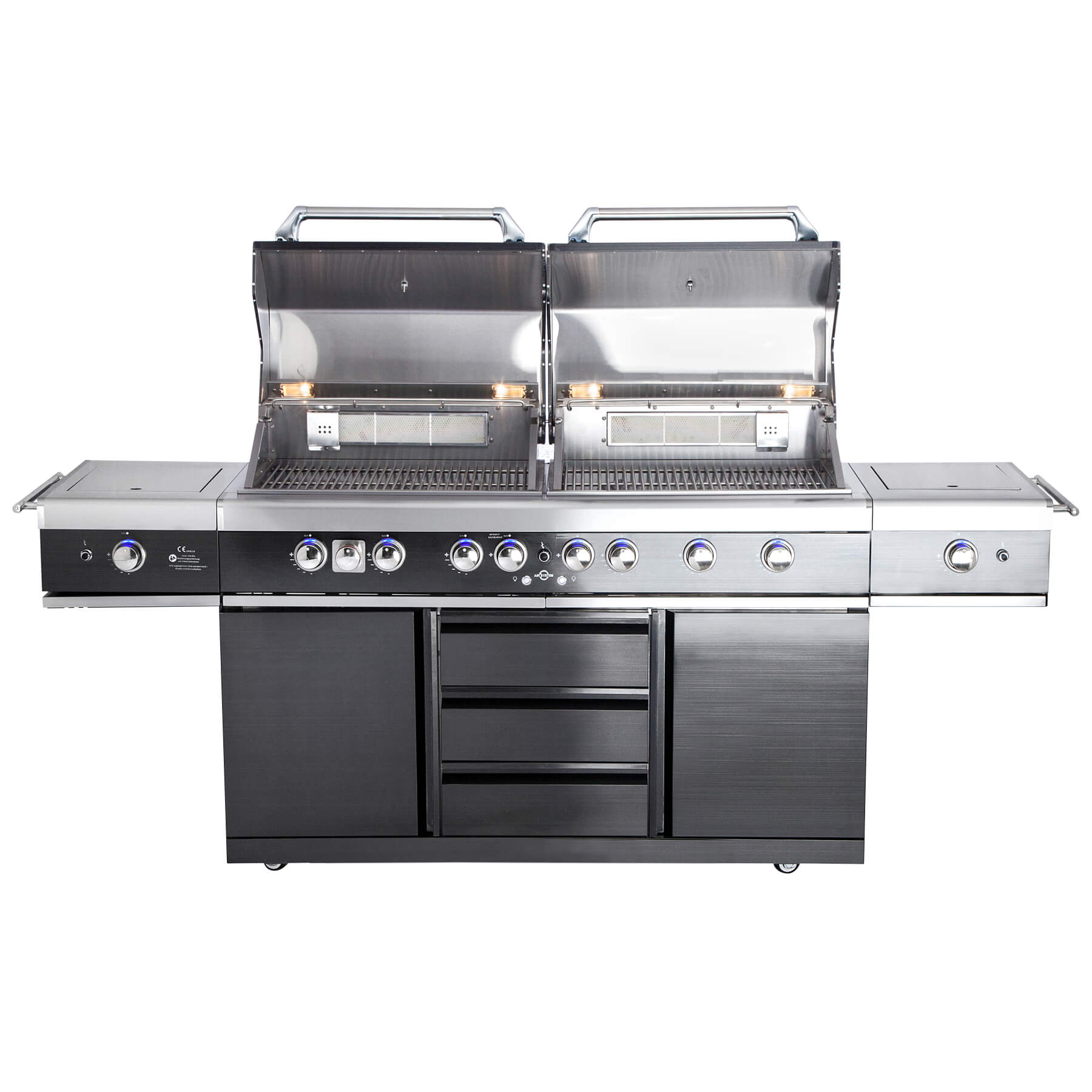 AllGrill Extrem Light Außenküche black 6-Brenner