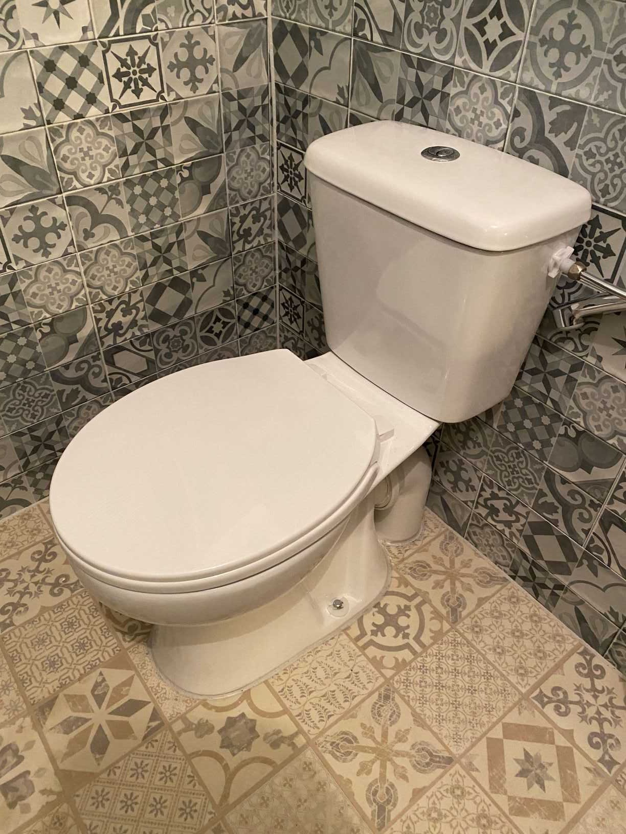 Cersanit Stand WC Komplettset Keramik-Toilette Weiß 37 cm