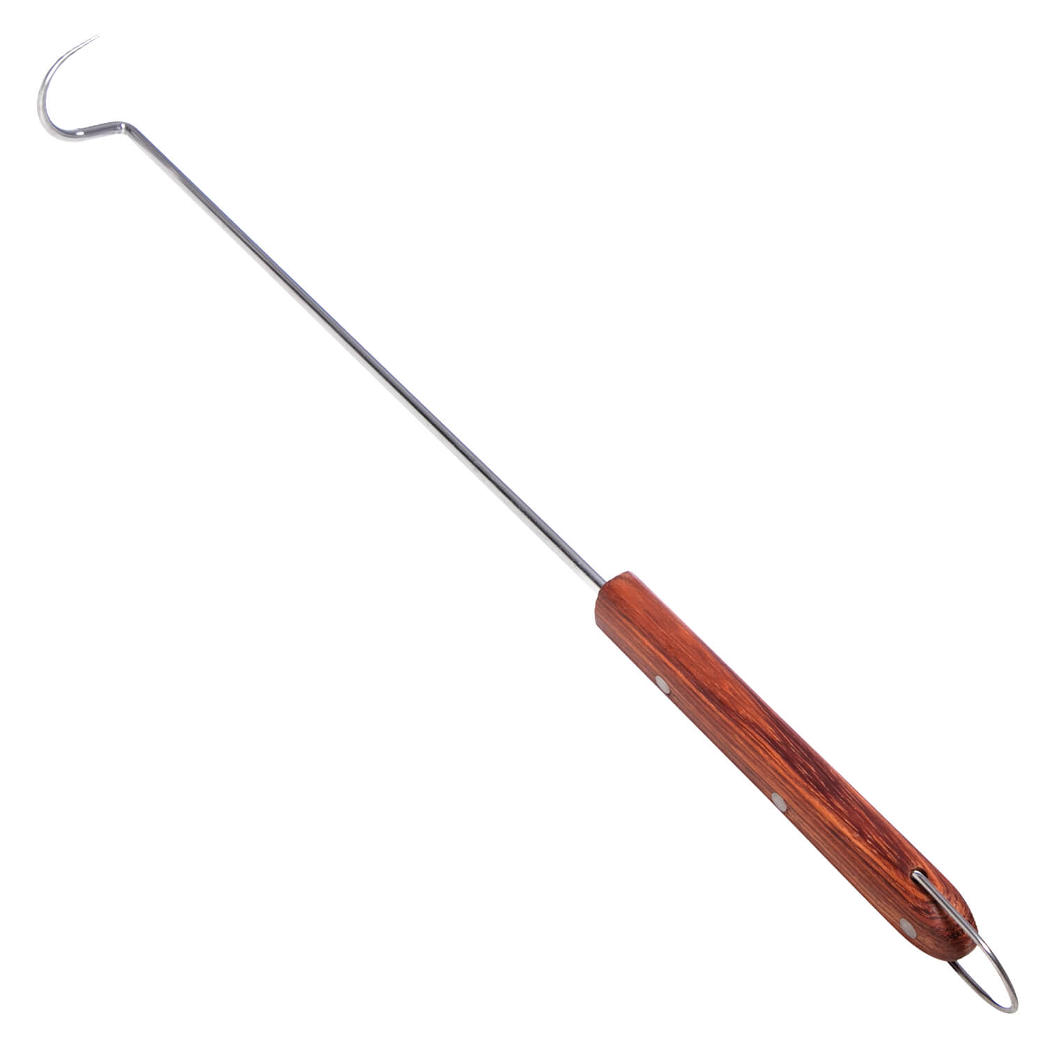 AllGrill Grillzubehör Grill- Fleischhaken Rosenholz 47cm